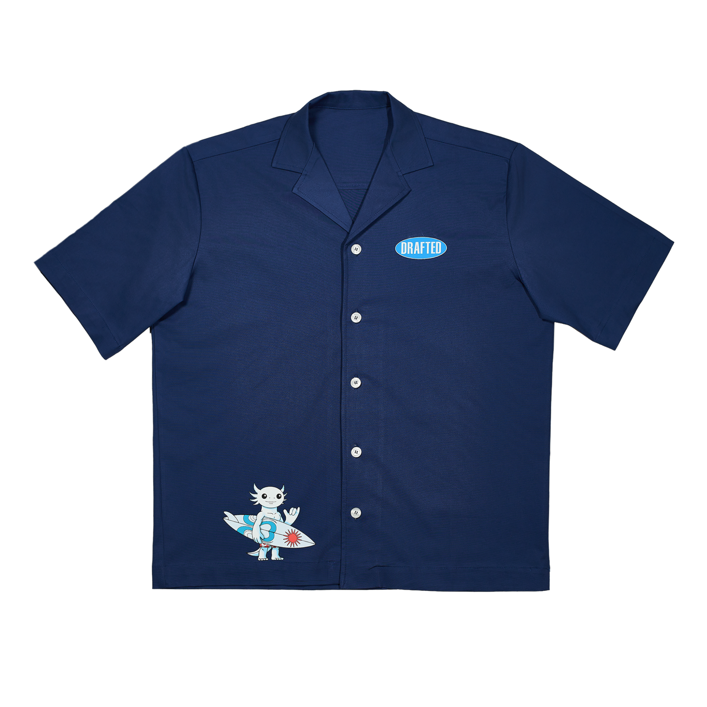 SHORT–SLEEVED SHIRT DRAFTED SURFER - AVION